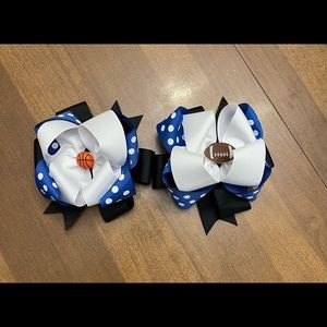 Two 6” triple bows